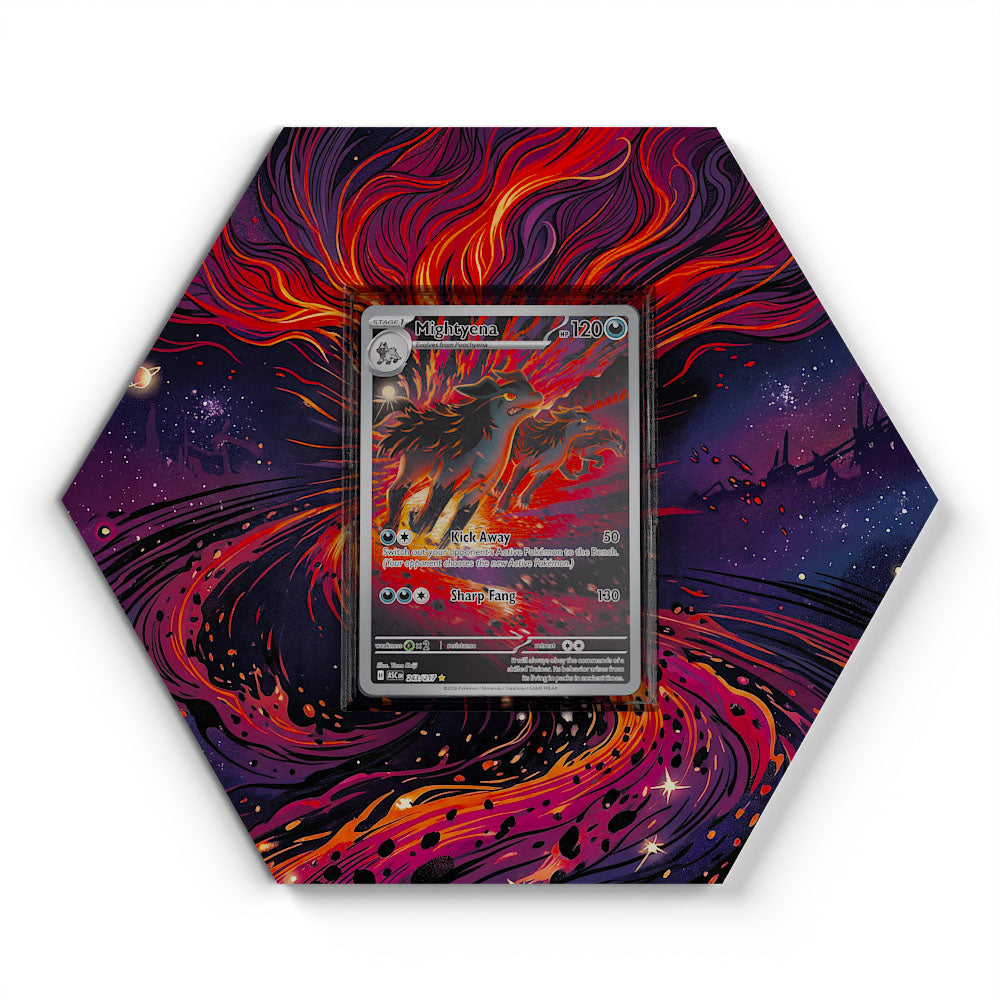 243/217 Mightyena - Extended Artwork Pokemon Card Display