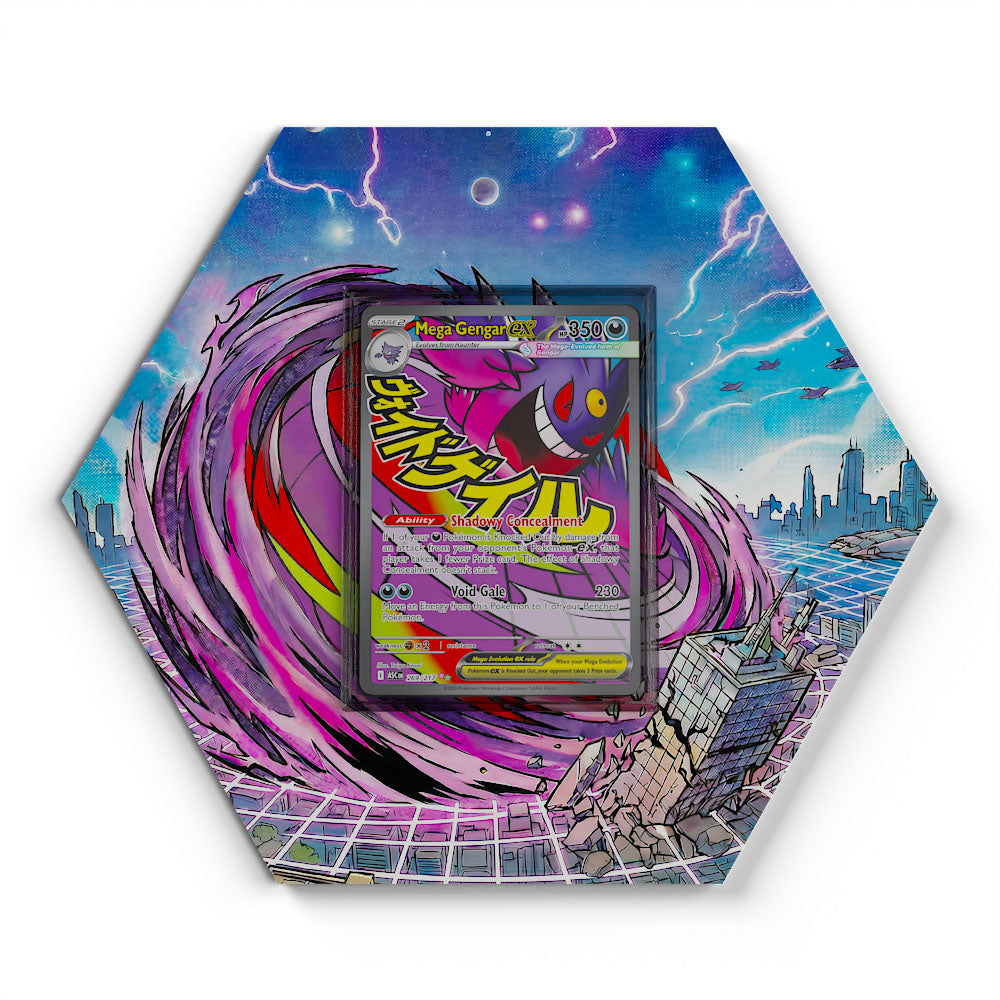 269/217 Mega Gengar EX - Extended Artwork Pokemon Card Display