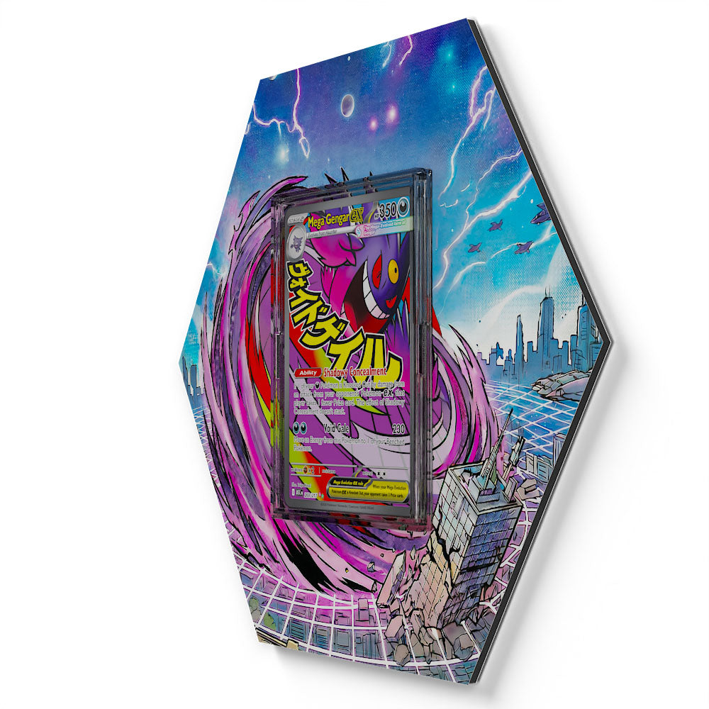 269/217 Mega Gengar EX - Extended Artwork Pokemon Card Display