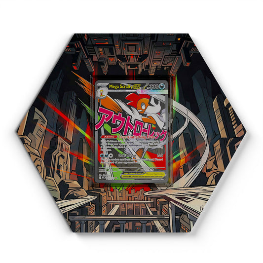 270/217 Mega Scrafty EX - Extended Artwork Pokemon Card Display