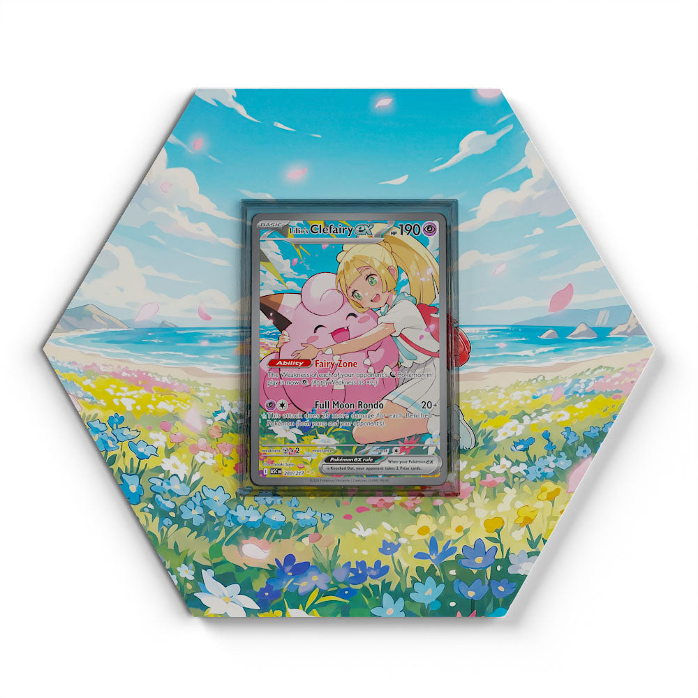 280/217 Lillie's Clefairy EX - Extended Artwork Pokemon Card Display