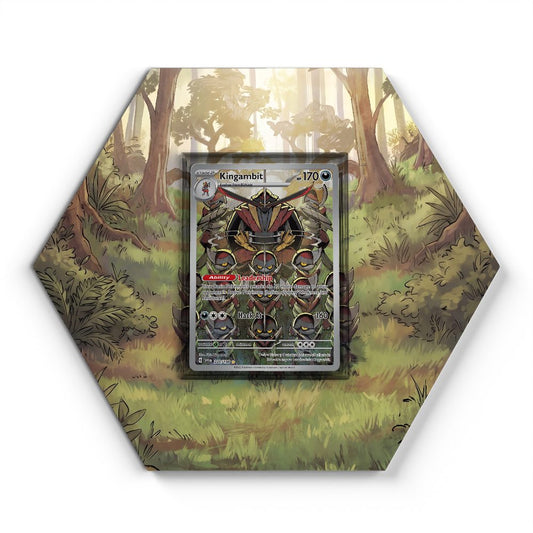 220/198 Kingambit - Extended Artwork Pokemon Card Display