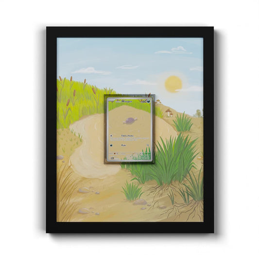 221 Paldean Wooper - Extended Artwork Framed Pokemon Card Display