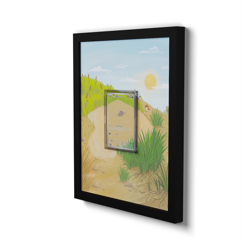 221 Paldean Wooper - Extended Artwork Framed Pokemon Card Display