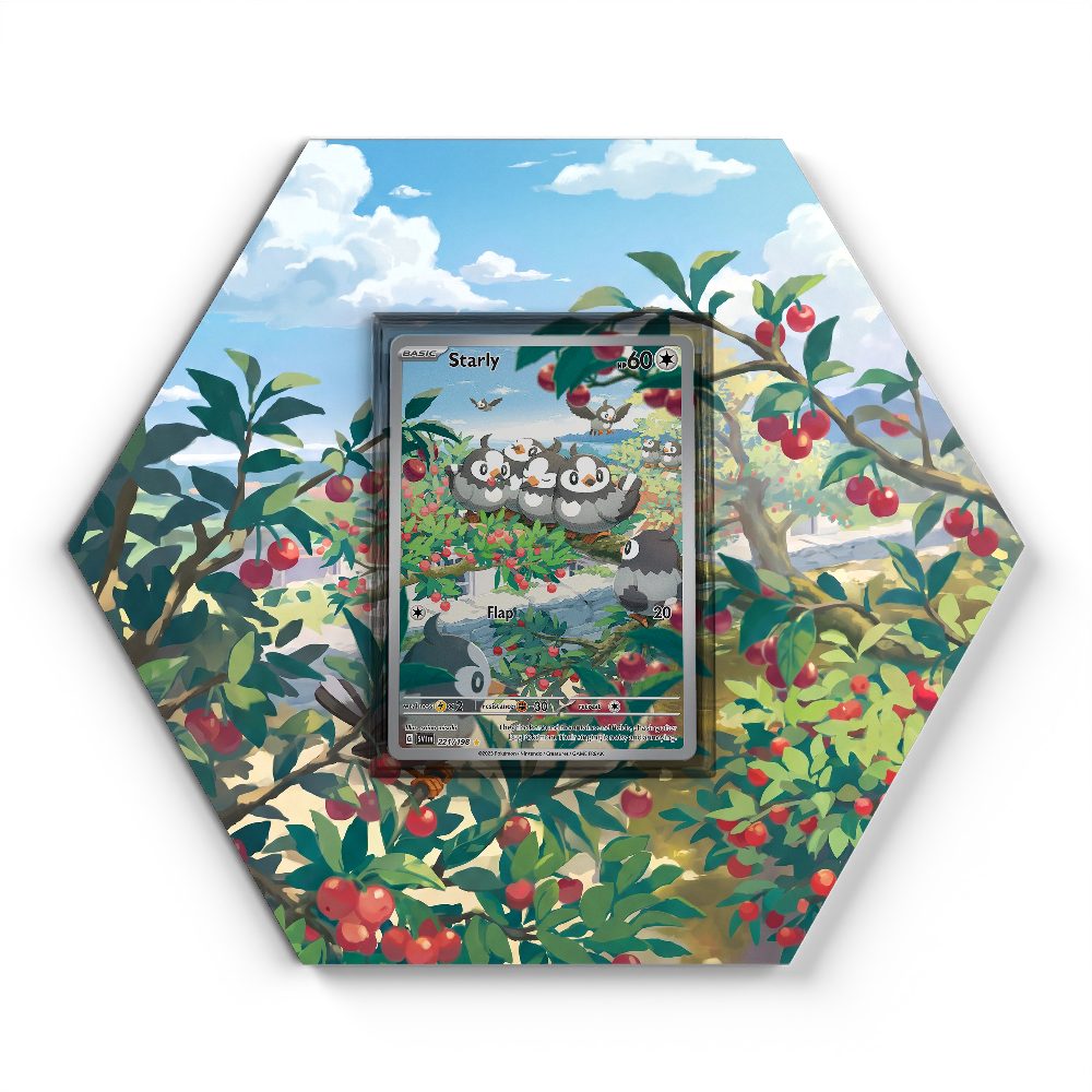 221/198 Starly - Extended Artwork Pokemon Card Display