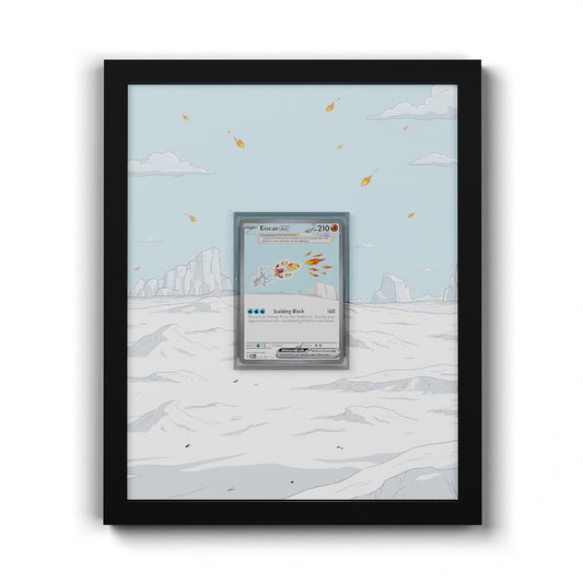 222 Eiscue EX - Extended Artwork Framed Pokemon Card Display