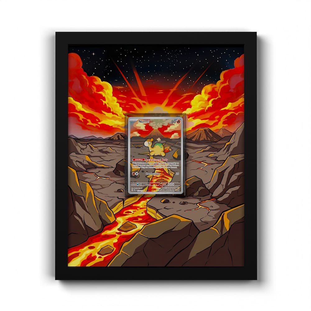 223 Numel - Extended Artwork Framed Pokemon Card Display