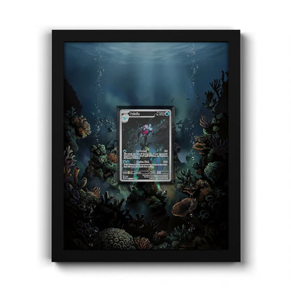 225 Palafin - Extended Artwork Framed Pokemon Card Display