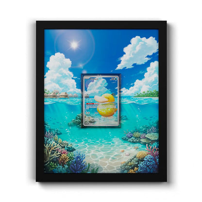 226 Psyduck - Extended Artwork Framed Pokemon Card Display