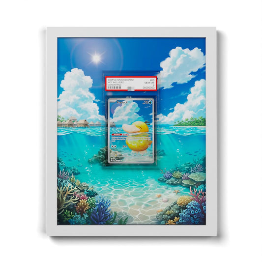 226 Psyduck - Extended Artwork Framed Pokemon Card Display