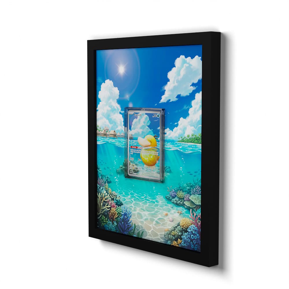 226 Psyduck - Extended Artwork Framed Pokemon Card Display