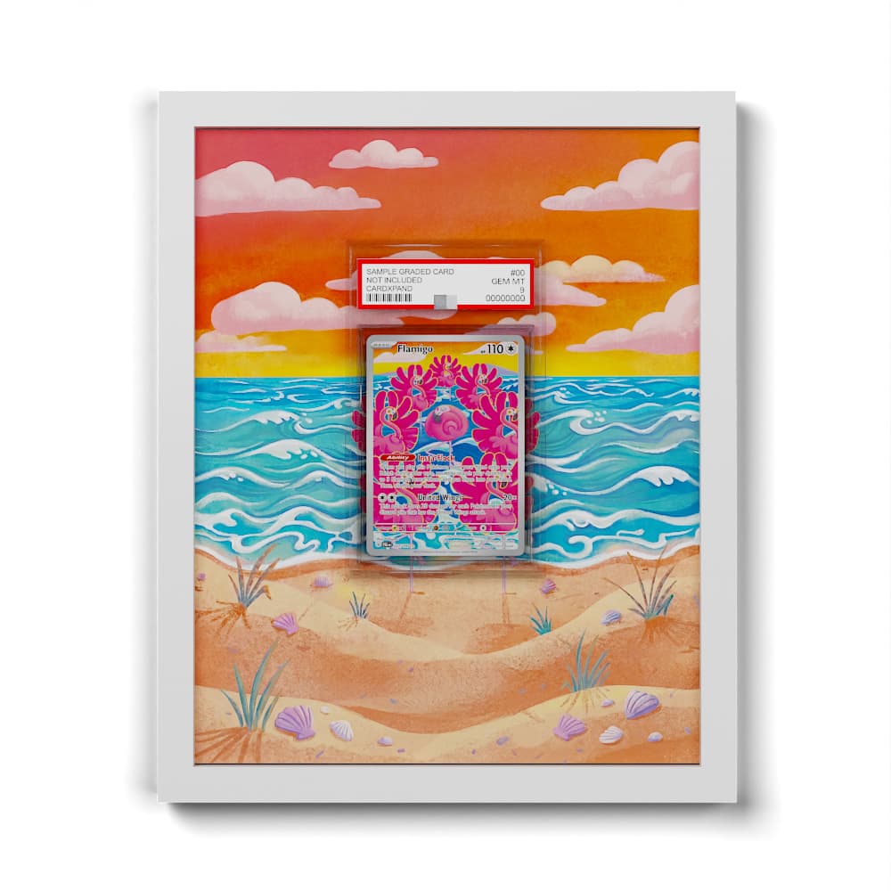 227 Flamigo - Extended Artwork Framed Pokemon Card Display