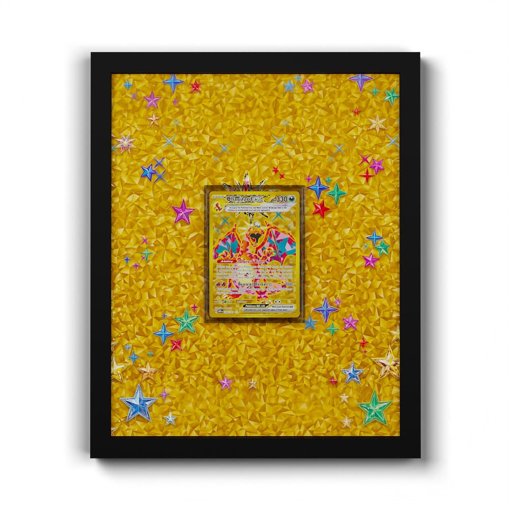 228/197 Charizard - Extended Artwork Framed Pokemon Card Display