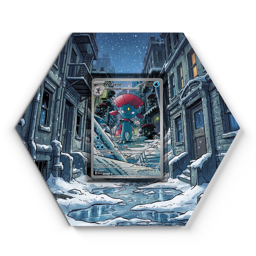 228/217 Weavile - Extended Artwork Pokemon Card Display