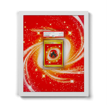 230/197 Fire Energy - Extended Artwork Framed Pokemon Card Display