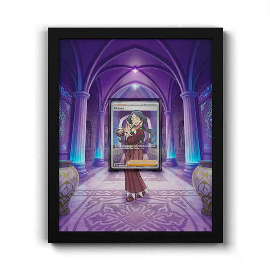 231 Drasna - Extended Artwork Framed Pokemon Card Display