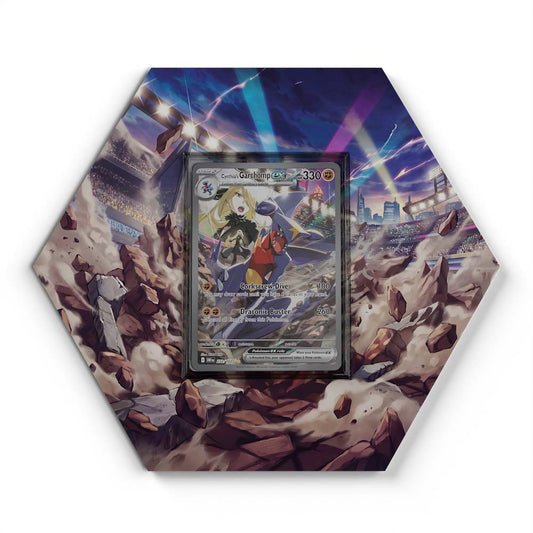 232/182 Cynthia's Garchomp ex - Extended Artwork Pokemon Card Display