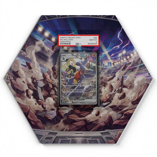 232/182 Cynthia's Garchomp ex - Extended Artwork Pokemon Card Display