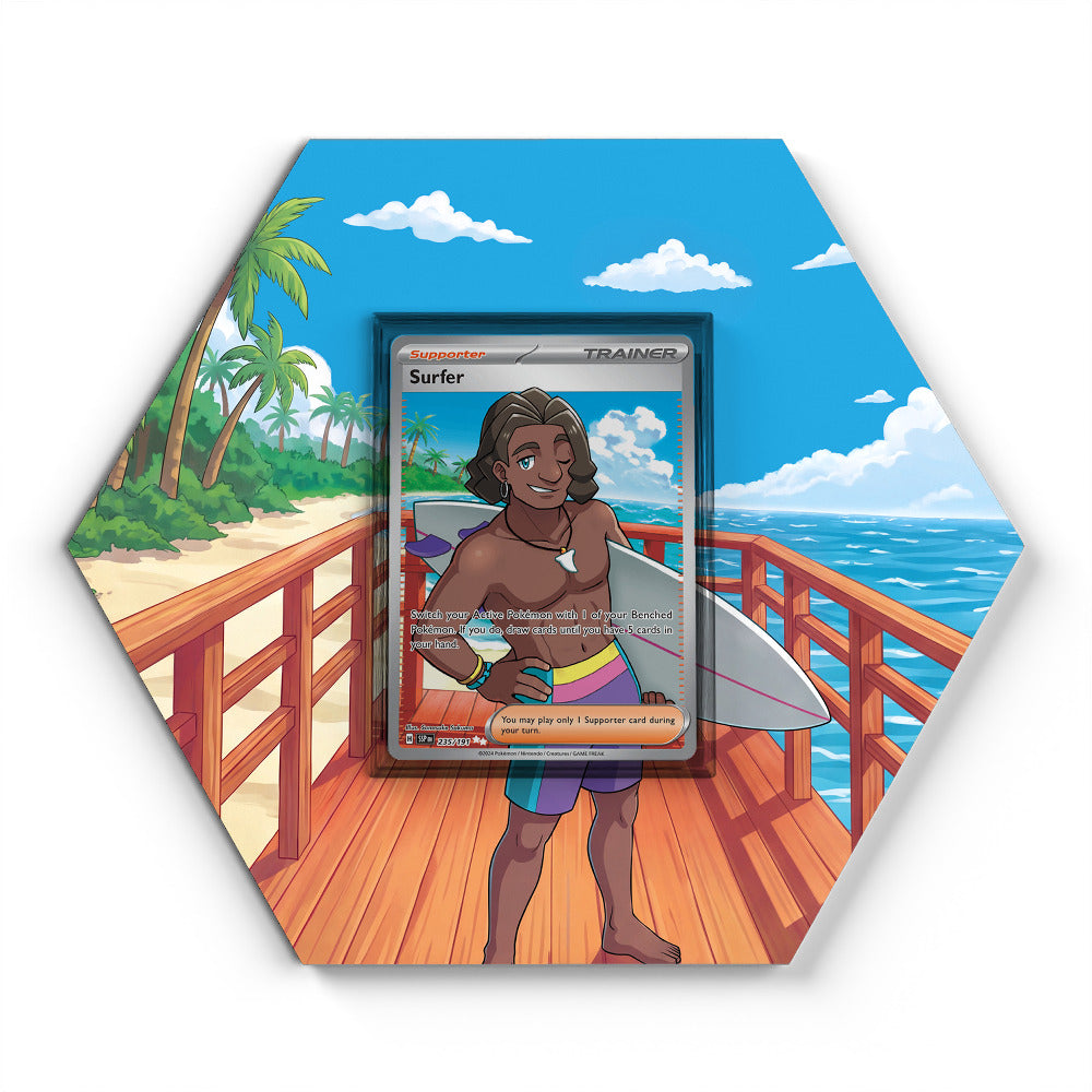 235/191 Surfer - Extended Artwork Pokemon Card Display
