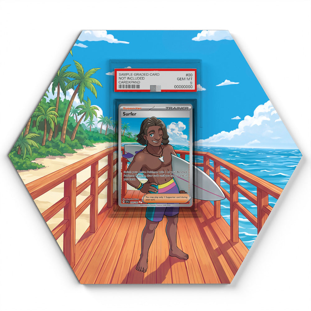 235/191 Surfer - Extended Artwork Pokemon Card Display