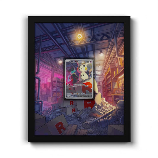 238 Team Rocket's Mimikyu - Extended Artwork Framed Pokemon Card Display
