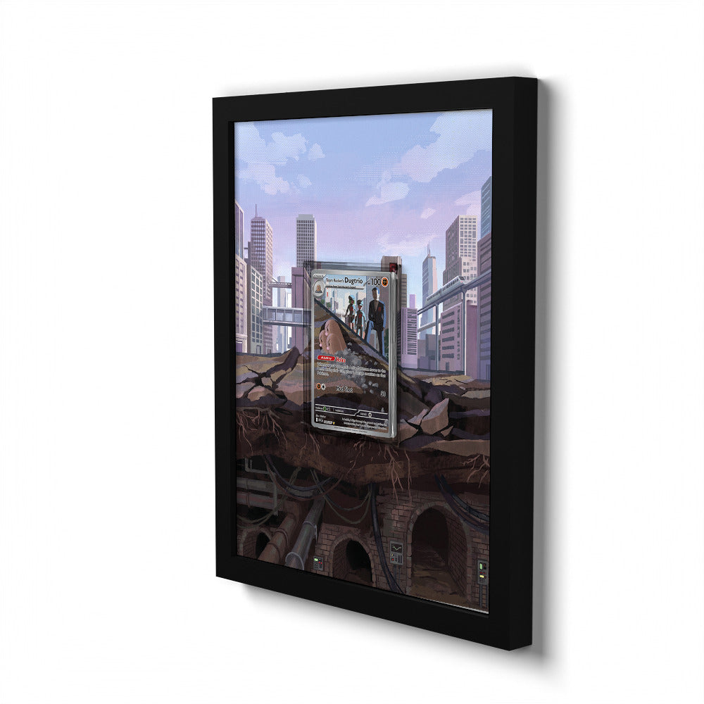 239/217 Team Rocket's Dugtrio - Extended Artwork Pokemon Card Frame