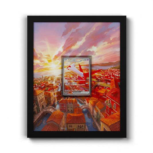 239 Latias EX - Extended Artwork Framed Pokemon Card Display