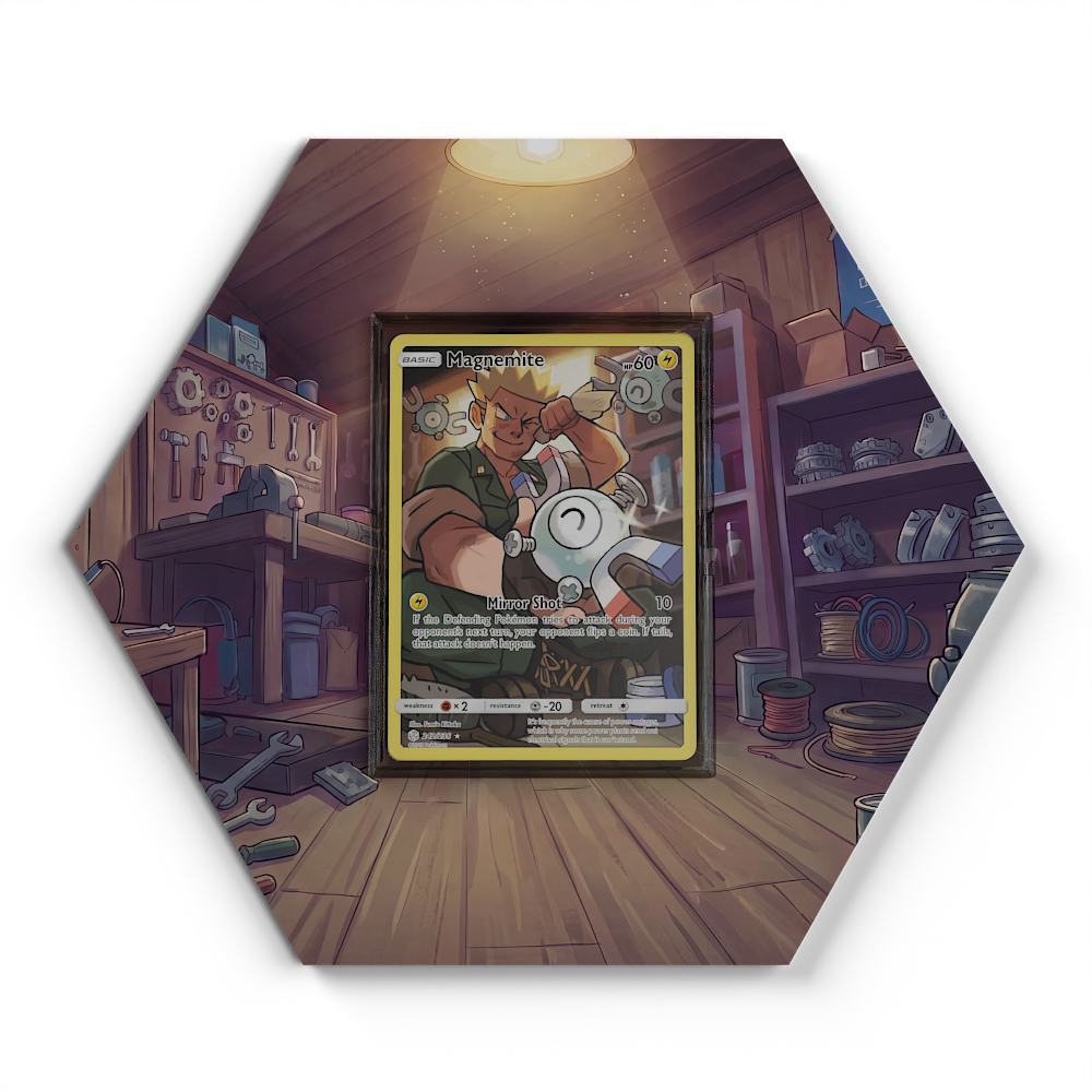 242/236 Magnemite - Extended Artwork Pokemon Card Display