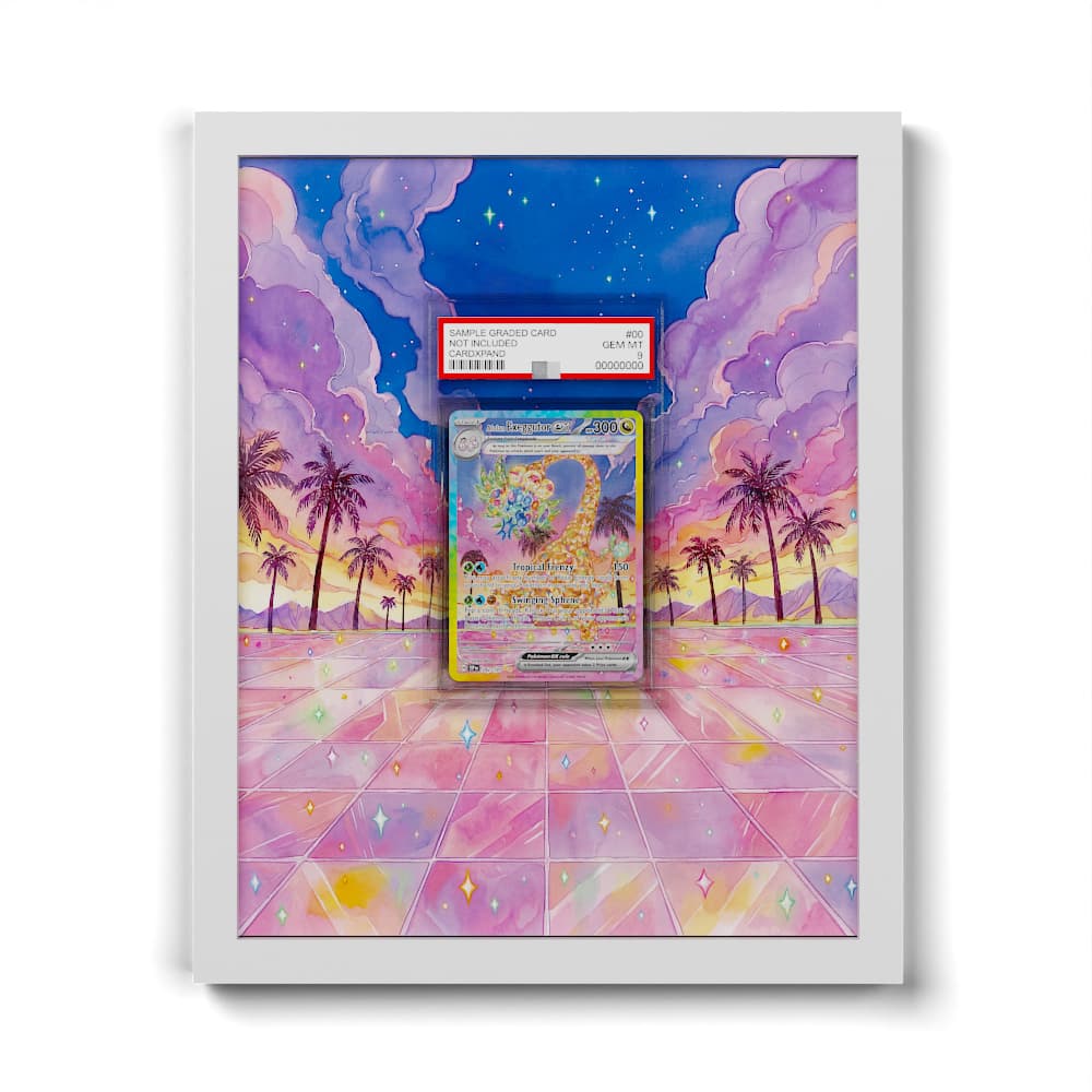 242 Alolan's Exeggutor - Extended Artwork Framed Pokemon Card Display