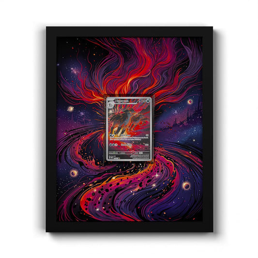 243 Mightyena - Extended Artwork Framed Pokemon Card Display