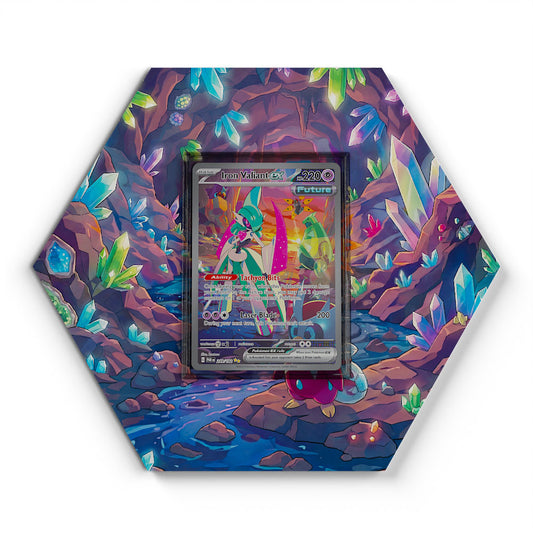 249/182 Iron Valiant EX - Extended Artwork Pokemon Card Display