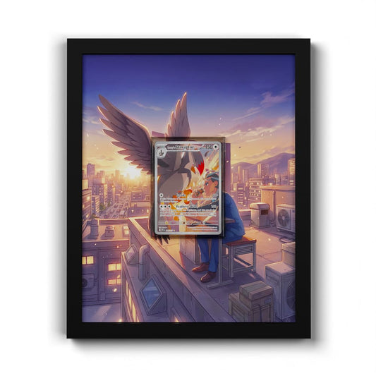 249 Larry's Staraptor - Extended Artwork Framed Pokemon Card Display