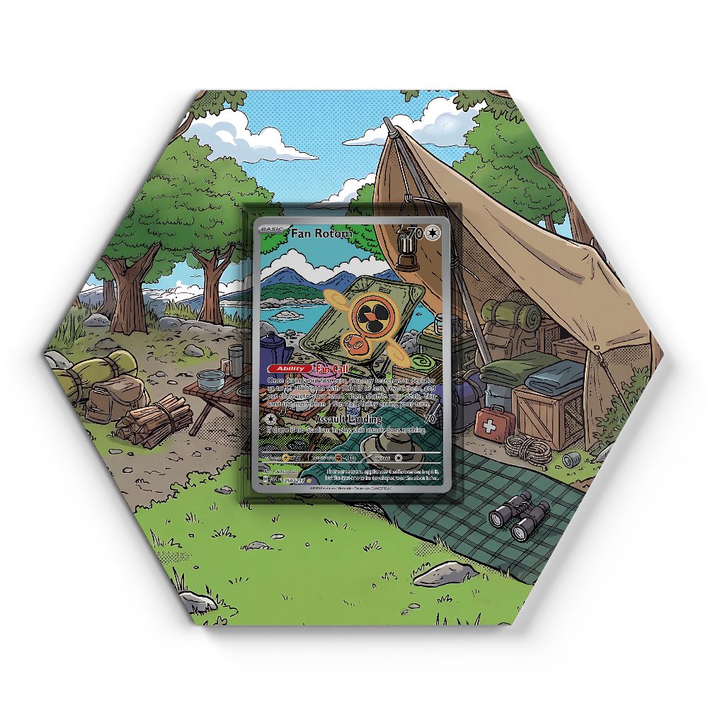 250/217 Fan Rotom - Extended Artwork Pokemon Card Display