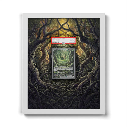 257 Wo-Chien EX - Extended Artwork Framed Pokemon Card Display