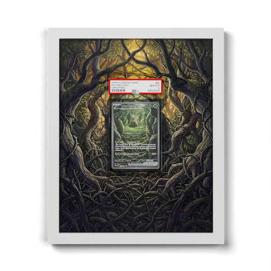 257 Wo-Chien EX - Extended Artwork Framed Pokemon Card Display