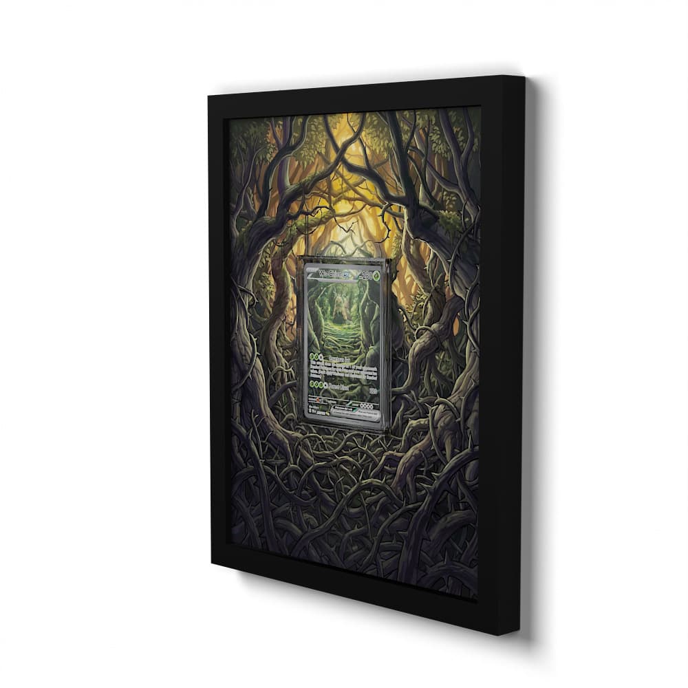 257 Wo-Chien EX - Extended Artwork Framed Pokemon Card Display