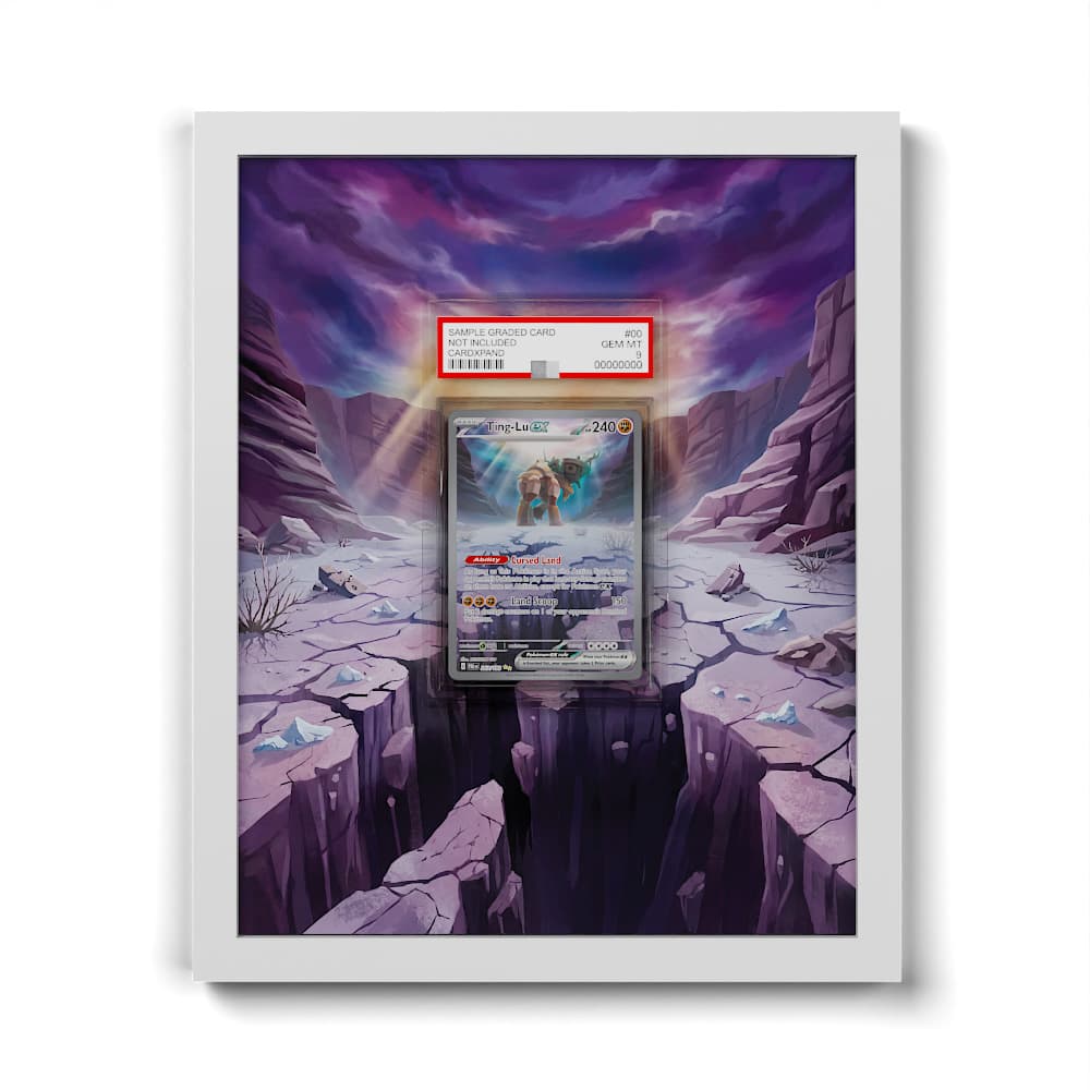 263 Ting-Lu EX - Extended Artwork Framed Pokemon Card Display
