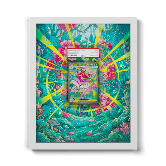 272 Mega Meganium EX - Extended Artwork Framed Pokemon Card Display