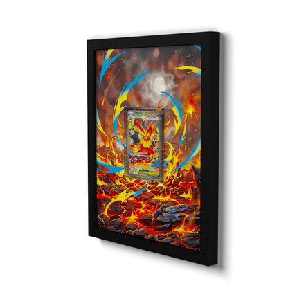 273 Mega Emboar EX - Extended Artwork Framed Pokemon Card Display