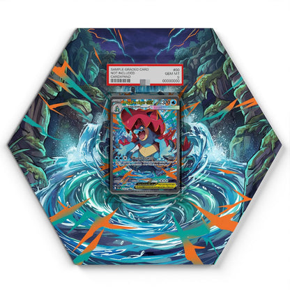 274/217 Mega Feraligatr EX - Extended Artwork Pokemon Card Display