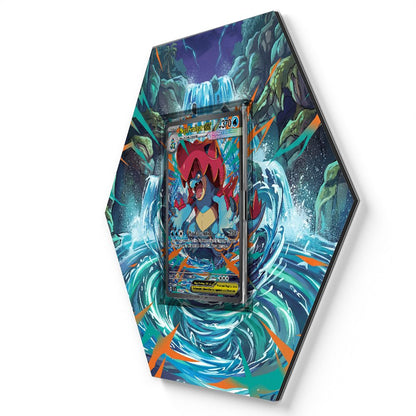 274/217 Mega Feraligatr EX - Extended Artwork Pokemon Card Display
