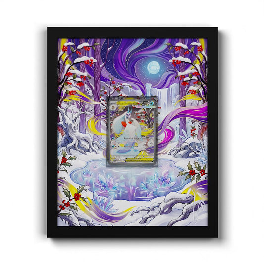 275 Mega Froslass EX - Extended Artwork Framed Pokemon Card Display