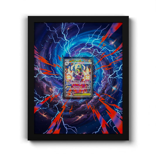 278 Mega Elektross EX - Extended Artwork Framed Pokemon Card Display