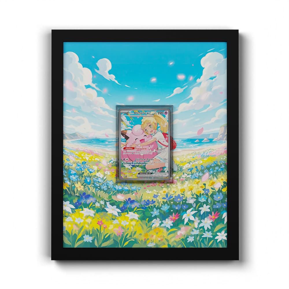 280 Lillie's Clefairy EX - Extended Artwork Framed Pokemon Card Display