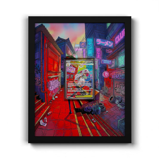 285 Mega Scrafty EX - Extended Artwork Framed Pokemon Card Display