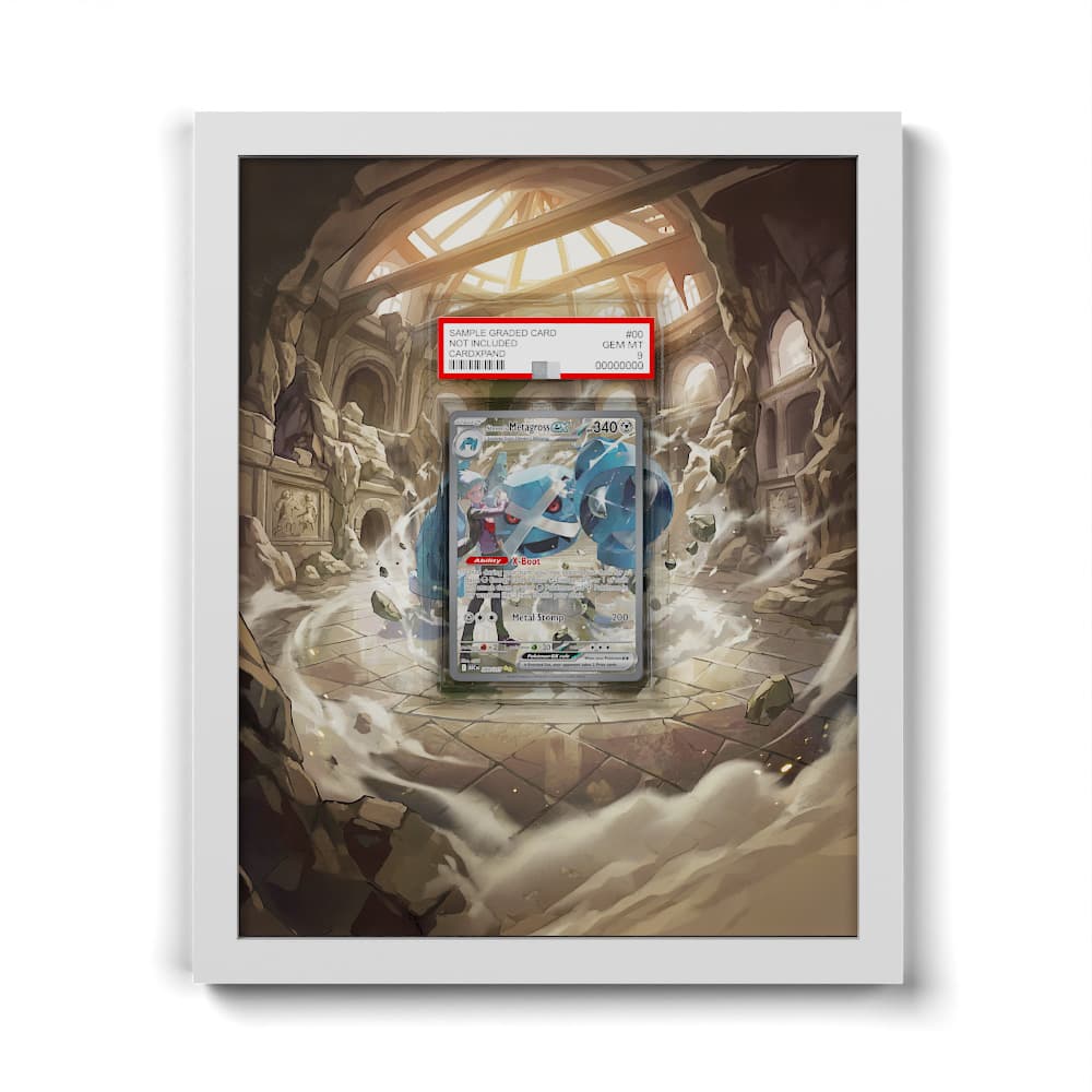 289 Steven's Metagross EX - Extended Artwork Framed Pokemon Card Display