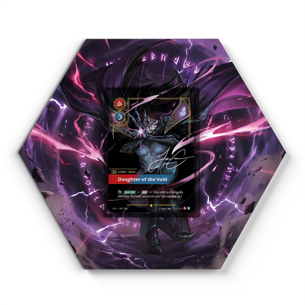 299/298 Daughter of the Void - Extended Artwork Riftbound Card Display