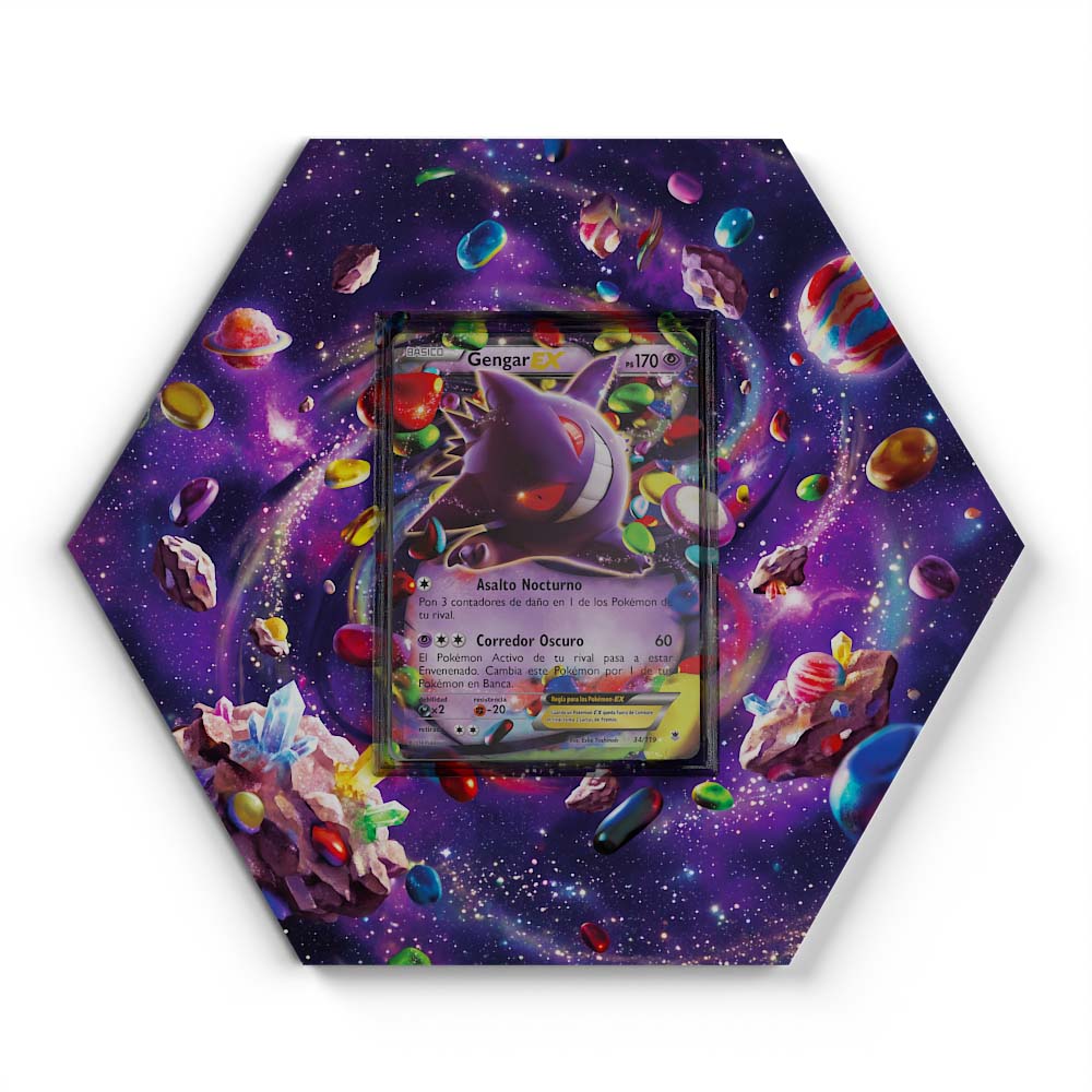 34/119 Gengar Ex - Extended Artwork Pokemon Card Display