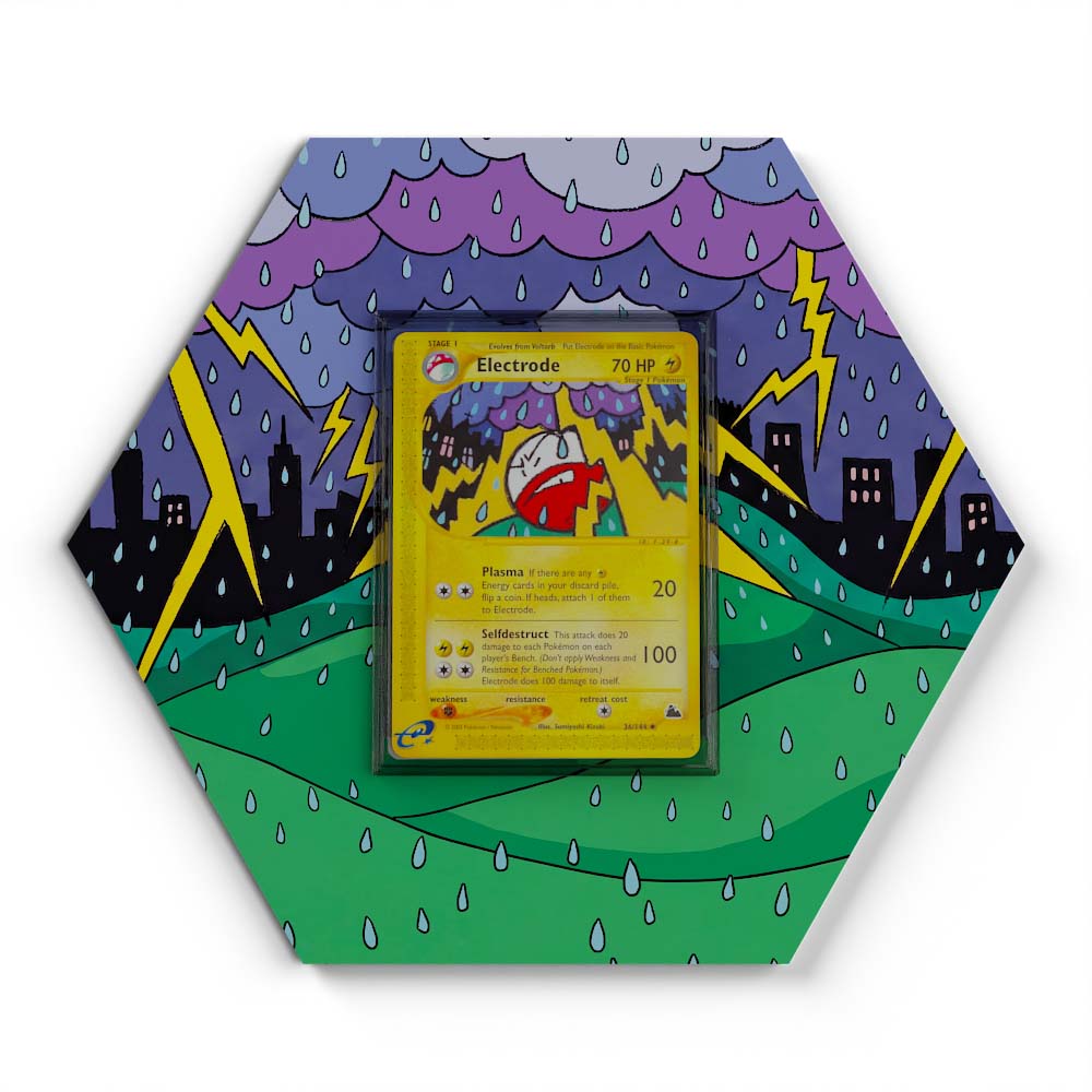 36/144 Electrode - Extended Artwork Pokemon Card Display
