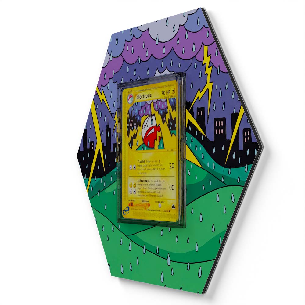 36/144 Electrode - Extended Artwork Pokemon Card Display